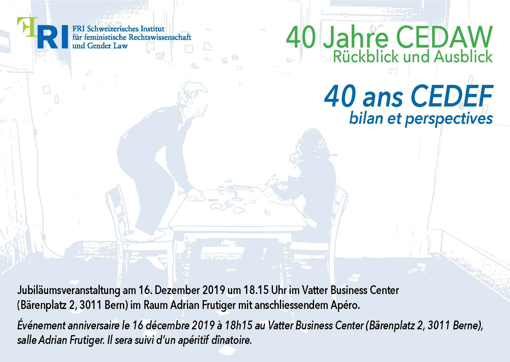 CEDAW Jubil&auml;um Flyer